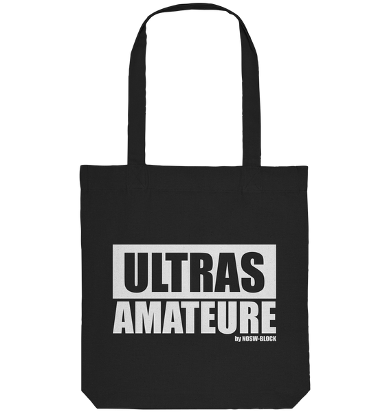 N.O.S.W. BLOCK Fanblock Ultras Tote-Bag "ULTRAS AMATEURE" Organic Baumwolltasche black