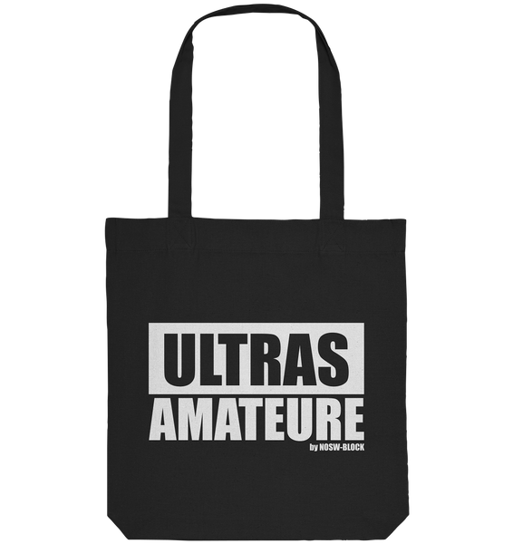 N.O.S.W. BLOCK Fanblock Ultras Tote-Bag "ULTRAS AMATEURE" Organic Baumwolltasche schwarz