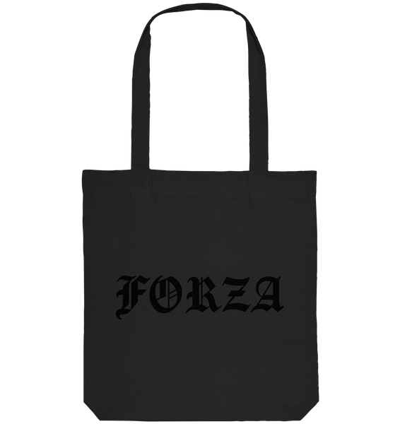 N.O.S.W. BLOCK Fanblock Tote-Bag "FORZA" Organic Baumwolltasche schwarz