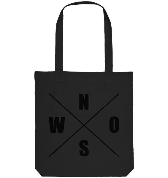 N.O.S.W. BLOCK Ultras Tote-Bag "ULTRA BLOCK GERMANY" beidseitig bedruckte Organic Baumwolltasche schwarz