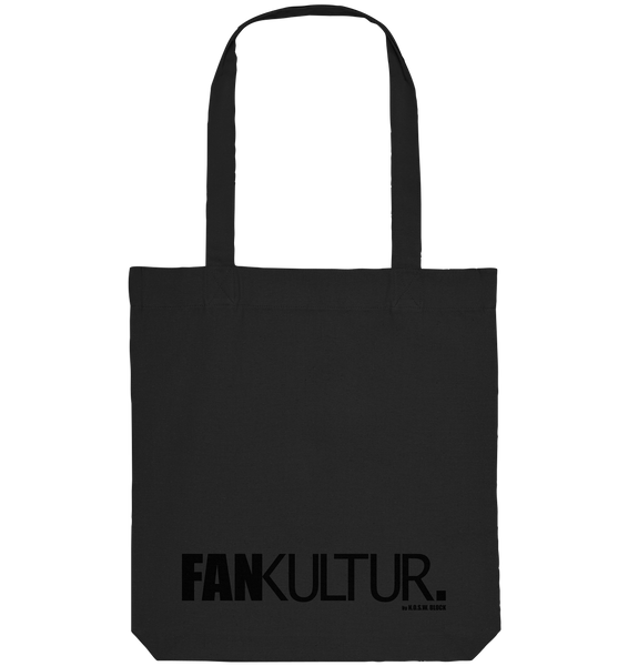 N.O.S.W. BLOCK Fanblock Tote-Bag "FANKULTUR." Organic Baumwolltasche schwarz