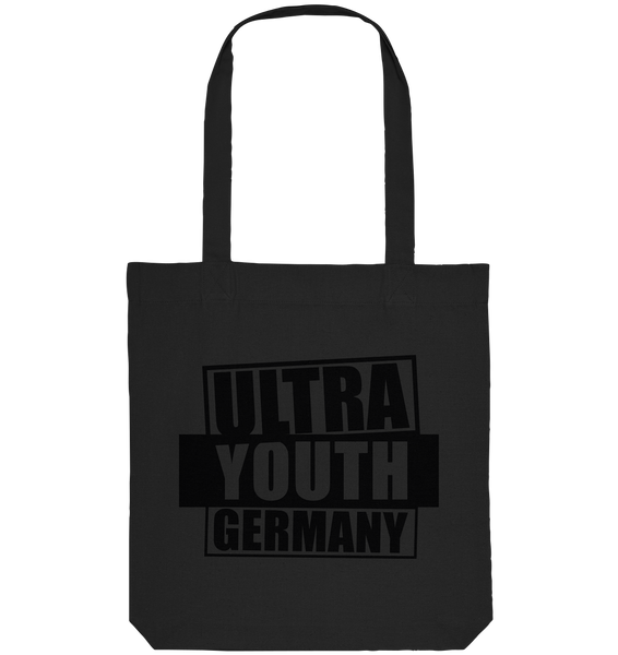 N.O.S.W. BLOCK Ultras Tote-Bag "ULTRA YOUTH GERMANY" Organic Baumwolltasche schwarz