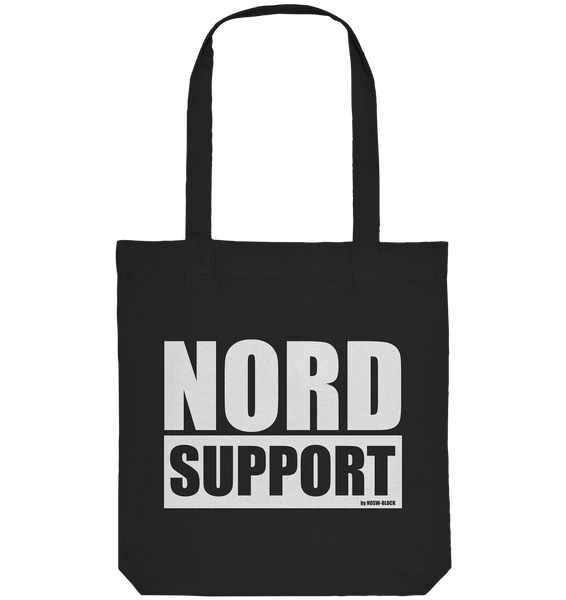 N.O.S.W. BLOCK Fanblock Tote-Bag "NORD SUPPORT" Organic Baumwolltasche schwarz