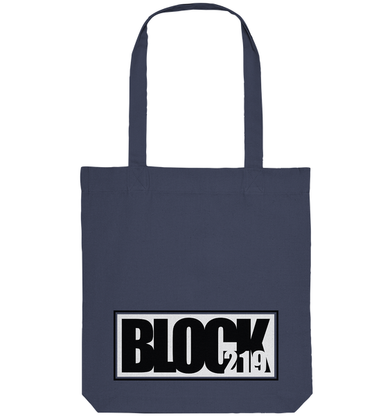 N.O.S.W. BLOCK Tote-Bag "BLOCK219" Organic Baumwolltasche dunkelgrau