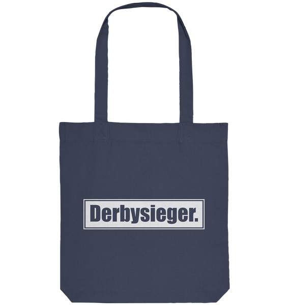 N.O.S.W. BLOCK Tote-Bag "Derbysieger." Organic Baumwolltasche midnight blue