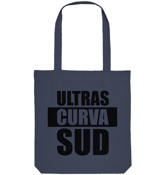 Ultras Tote-Bag "ULTRAS CURVA SUD" Organic Baumwolltasche blau