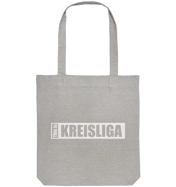 N.O.S.W. BLOCK Teamsport Tote-Bag "THIS IS KREISLIGA" Organic Baumwolltasche heather grau