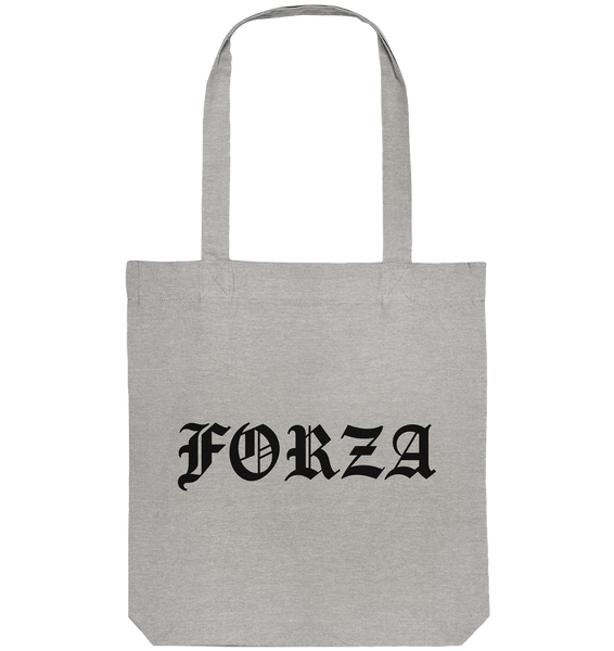 N.O.S.W. BLOCK Fanblock Tote-Bag "FORZA" Organic Baumwolltasche heather grau