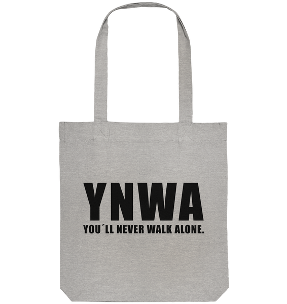 N.O.S.W. BLOCK Fanblock Tote-Bag "YNWA" Organic Baumwolltasche heather grau