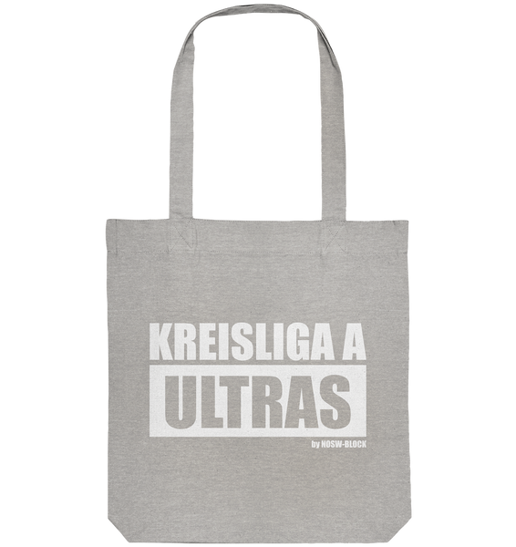N.O.S.W. BLOCK Ultras Tote-Bag "KREISLIGA A ULTRAS" Organic Baumwolltasche heather grau