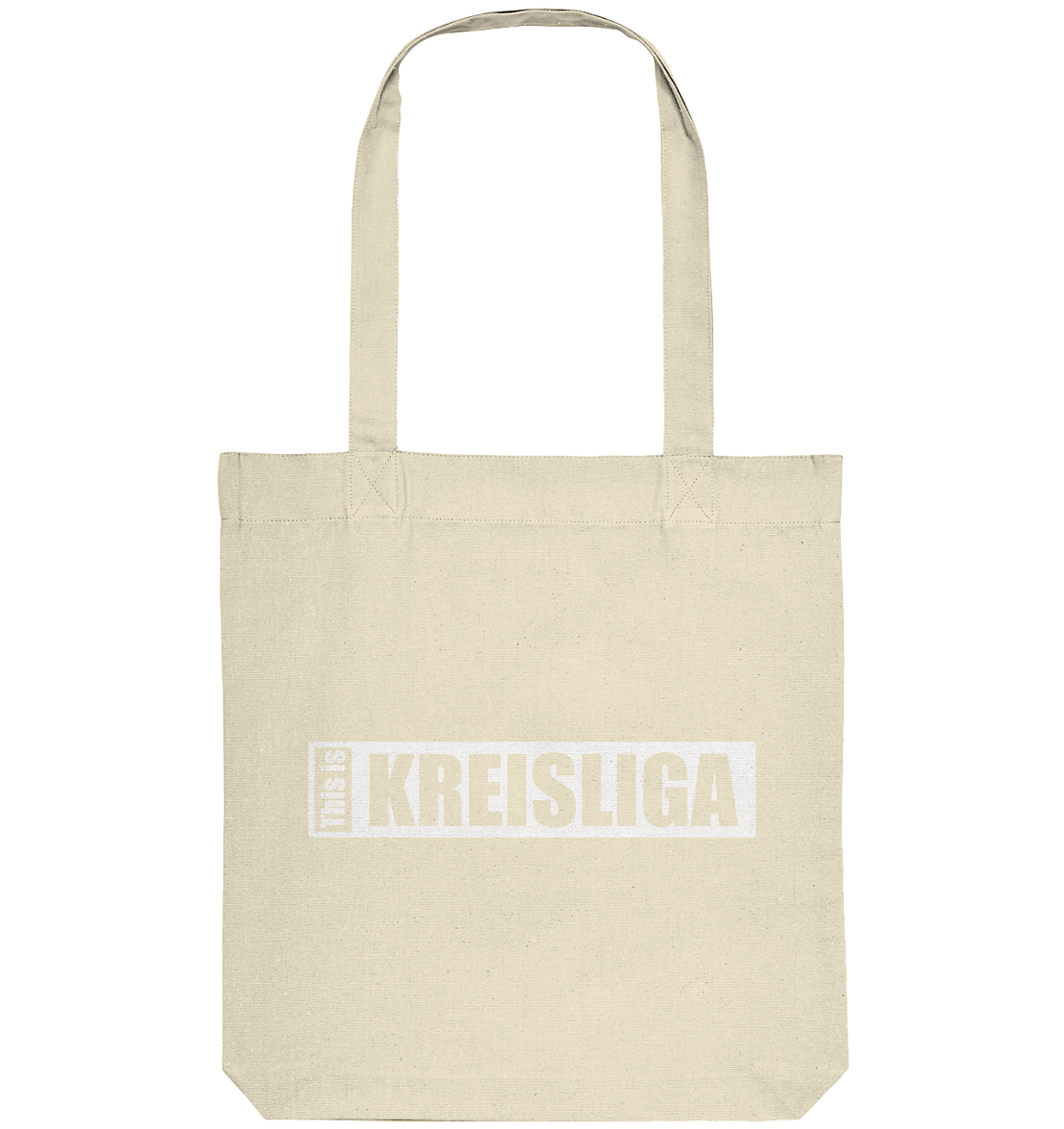 N.O.S.W. BLOCK Teamsport Tote-Bag "THIS IS KREISLIGA" Organic Baumwolltasche natural