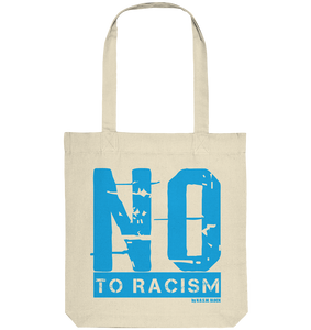 N.O.S.W. BLOCK Gegen Rechts Tote-Bag "NO TO RACISM" Organic Baumwolltasche natural