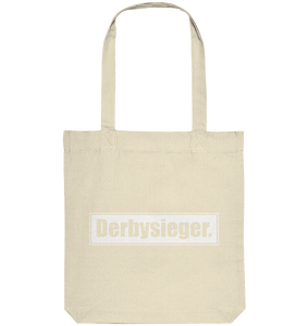 N.O.S.W. BLOCK Tote-Bag "Derbysieger." Organic Baumwolltasche natural