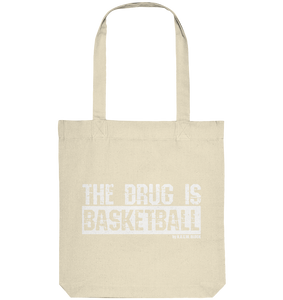 N.O.S.W. BLOCK Fanblock Tote-Bag "THE DRUG IS BASKETBALL" Organic Basic Kapuzenpullover natural