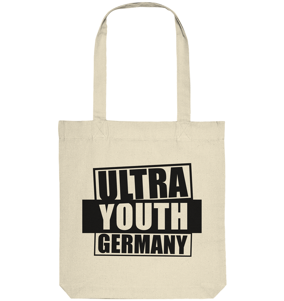 N.O.S.W. BLOCK Ultras Tote-Bag "ULTRA YOUTH GERMANY" Organic Baumwolltasche natural