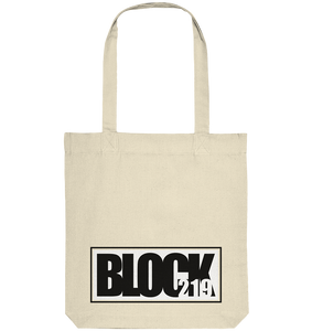 N.O.S.W. BLOCK Tote-Bag "BLOCK219" Organic Baumwolltasche natural