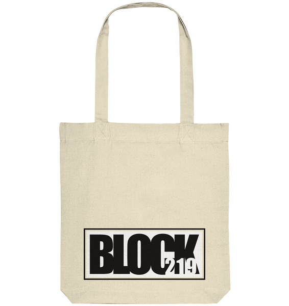 N.O.S.W. BLOCK Tote-Bag "BLOCK219" Organic Baumwolltasche natural