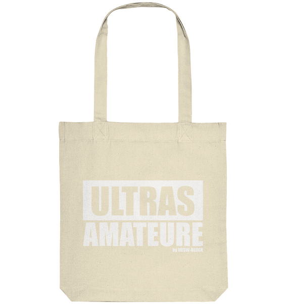N.O.S.W. BLOCK Fanblock Ultras Tote-Bag "ULTRAS AMATEURE" Organic Baumwolltasche natural