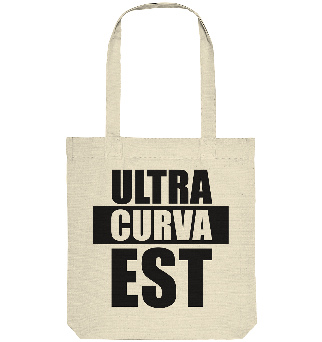 N.O.S.W. BLOCK FUltras Tote-Bag "ULTRAS CURVA EST" Organic Baumwolltasche natural