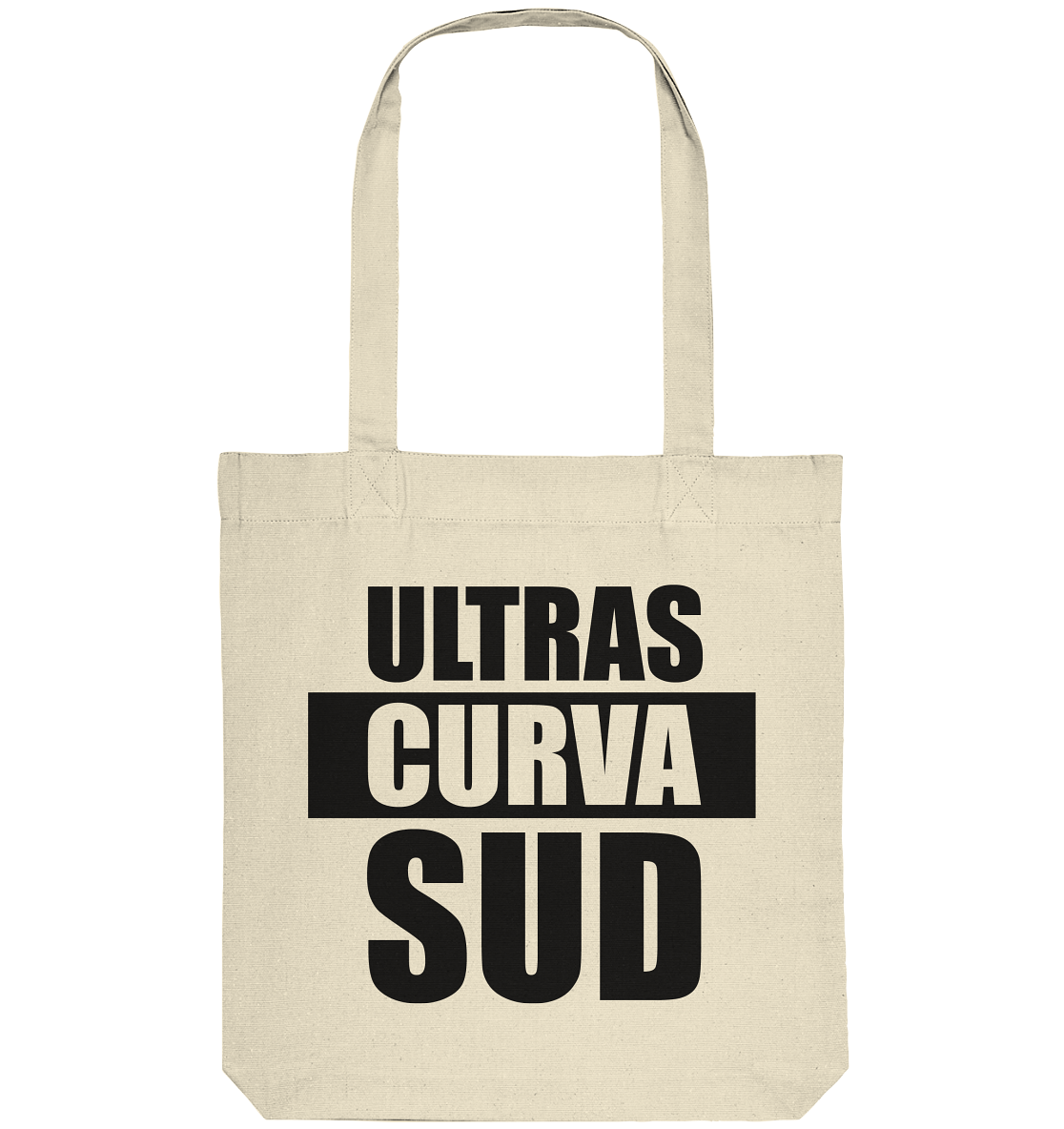 Ultras Tote-Bag "ULTRAS CURVA SUD" Organic Baumwolltasche natural