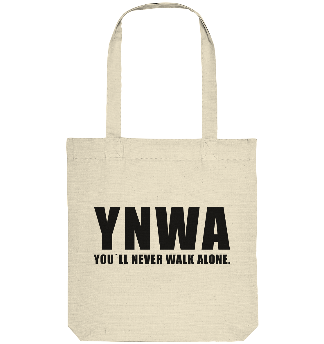 N.O.S.W. BLOCK Fanblock Tote-Bag "YNWA" Organic Baumwolltasche natural