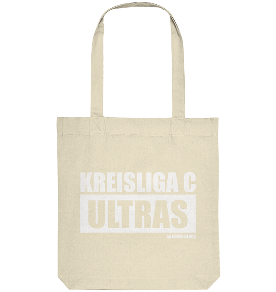 N.O.S.W. BLOCK Fanblock Ultras Tote-Bag "KREISLIGA C ULTRAS" Organic Baumwolltasche naturel