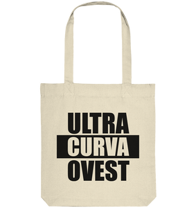 N.O.S.W. BLOCK Ultras Tote-Bag "ULTRAS CURVA OVEST" Organic Baumwolltasche natural