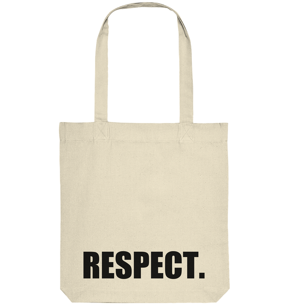 N.O.S.W. BLOCK Fanblock Tote-Bag "RESPECT." Organic Baumwolltasche natural