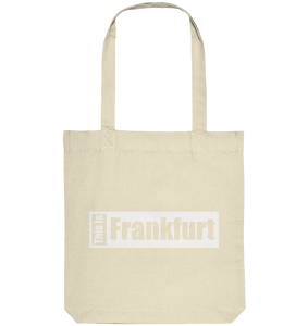 N.O.S.W. BLOCK Fanblock City Tote-Bag "THIS IS FRANKFURT" Organic Baumwolltasche natural 
