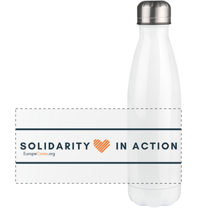 Europe Cares "SOLIDARITY IN ACTION" Panorama Thermoflasche 500ml 
